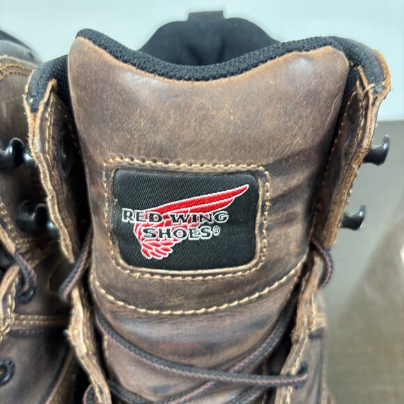 Red Wing 2205 6" Aluminum Safety Toe Lace Up Boots Men's 9 Workwear Hike - Picture 8 of 11